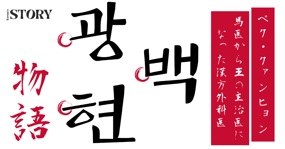 白光炫 ペククァンヒョン 馬医から王の主治医になった漢方外科医 Story